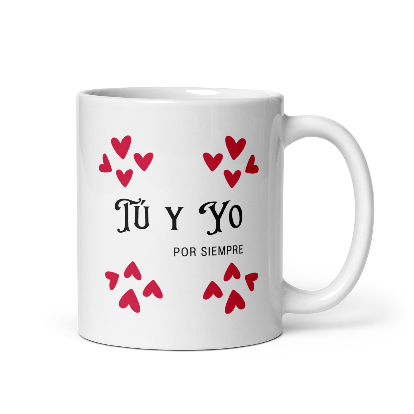 Taza blanca Tu y Yo