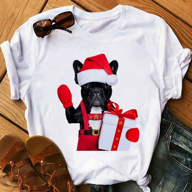 Harajuku women's music dog printing T-shirt summer fashion funny sports dog T shirt casual short-sleeved female Tshirt clothing