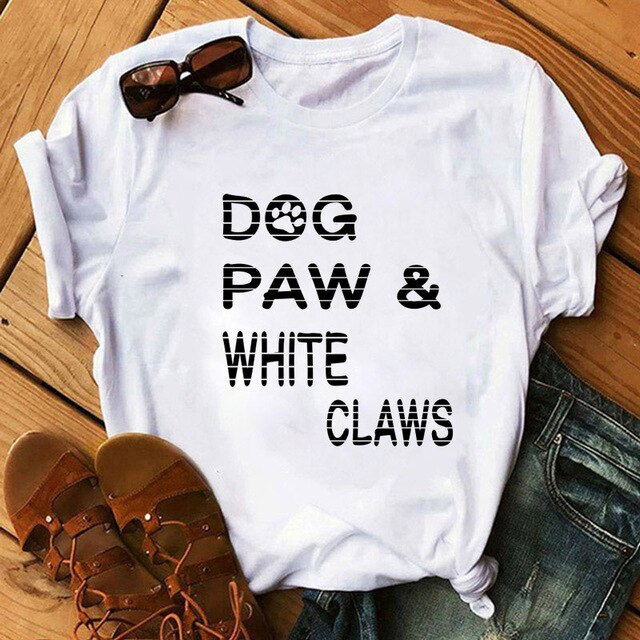 New Dog Paw Love Heart Women's T-shirt