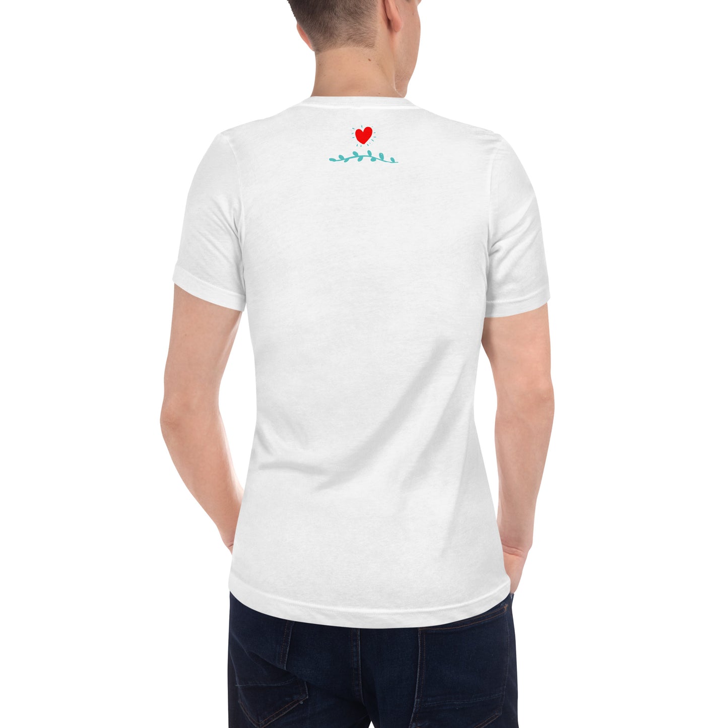 Camiseta "Together Forever" de manga corta y cuello de pico unisex