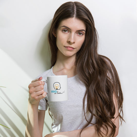 Taza blanca VIVO sin limites by Unicity